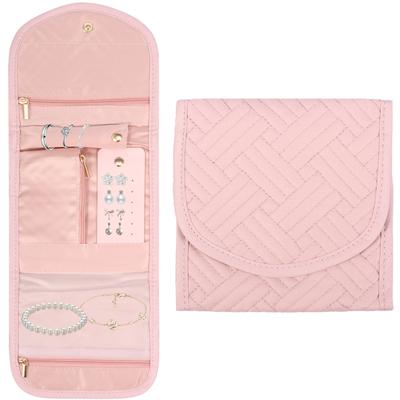 Foldable Travel Jewelry Bag For Necklace Earrings Rings Jewelry Case Organizer Bracelet Mini Storage Accessory