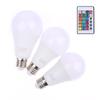 Spotlight Bulb E27 220V Rgb Led Light Bulb 5/7/10/15/20/30W Ir Remote Control Changeable Colorful Dimmable Rgbw Led Lamp