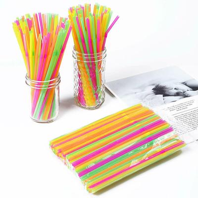 Cannucce fluorescenti pieghevoli Cannucce per bevande usa e getta Decorazione per matrimonio