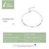 BAMOER Daisy Flower Chain Bracelet Genuine 925 Sterling Silver Beads Link Bracelets