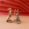 Medusa Statue Brass Material Ancient Greek Snake Woman Crafts Home Office Desktop Ornaments
