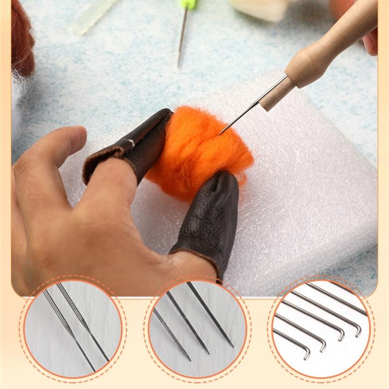 Needle Felting Kits 40 Colors Wool Roving Set Needle Felting Starter Kits with Felting Tool Needle Felting Supplies