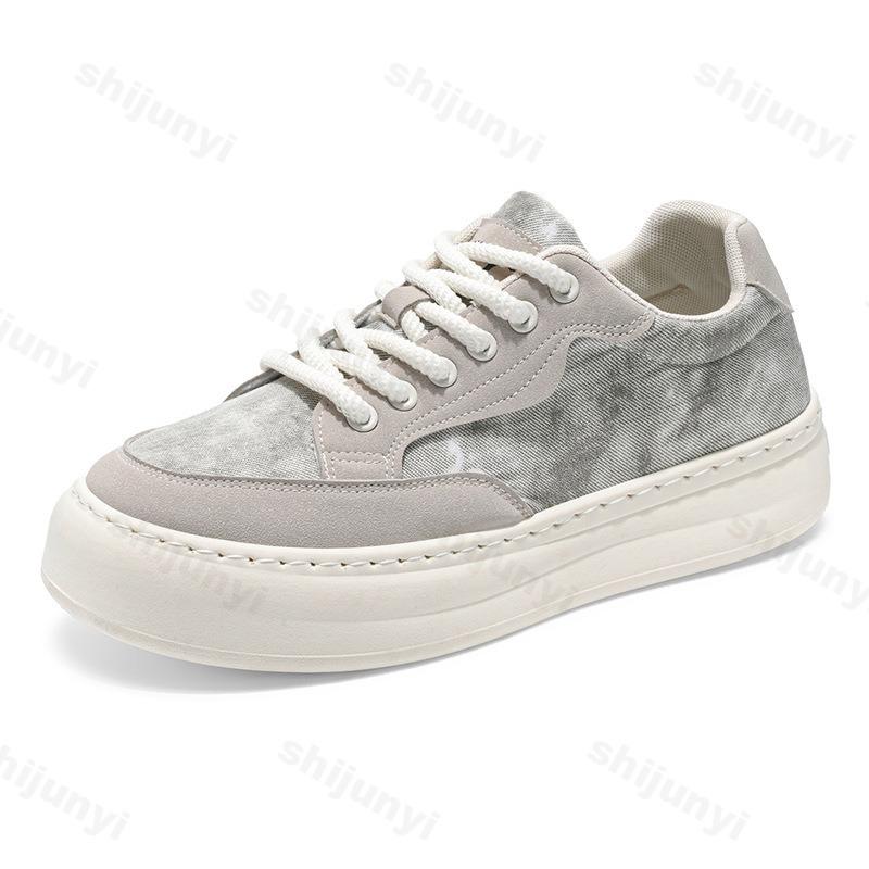 Fashion Men's Casual Low Top Thick Soled Canvas Shoe 2025 Autumn New Fashion Trend Versatile Comfortable Niche Design Platform sneakers