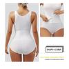 Sleeveless Front Buckle Full Body Tummy Control Waist Cincher Postpartum Slim Shapewear Bodysuit