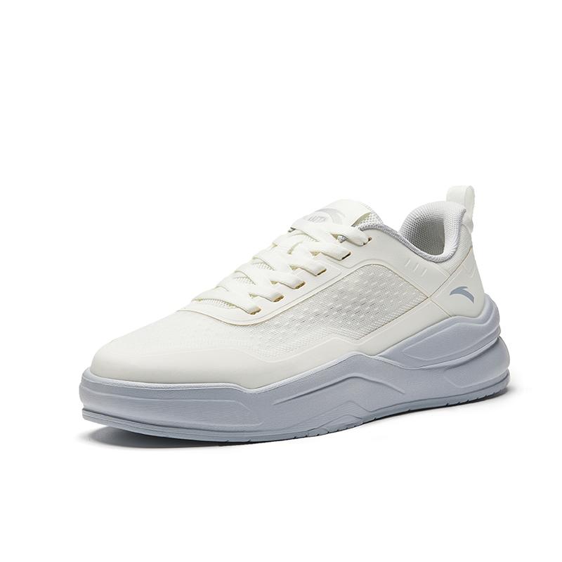 Anta Gel Bounce V12026 Summer Board Shoes Men Shoes Ivory-White Frosted-Tower-Grey 912628003-4