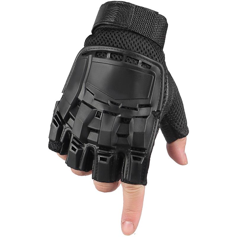 BEPAN Outdoor Breathable Sport Gloves Tactical Hard-Shell Gloves (Full/Half-Finger) for CS Training Ops Motorcycling Cycling Hiking M