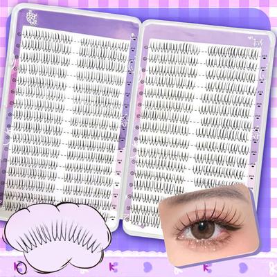 10/32 Reihen U-Form Falsche Wimpernbündel Koreanische Flauschige Zarte Wimpern Natürliche Wimpernverlängerungen für Mädchen Party Tägliches Make-up