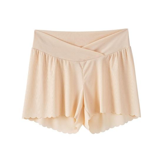 Pantaloni de siguranță pentru femei, respirabil, cu talie elastică, la marginea florii, pentru femei însărcinate, pantaloni scurți de siguranță până la genunchi, pantaloni scurți pentru sarcină