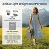 Station d'énergie portable FOSSiBOT F2400 + Chargeur rapide véhicule DC 580W, Générateur solaire pour maison / camping / camping-car