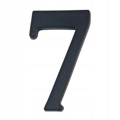 House Number 7 Black 19 Cm