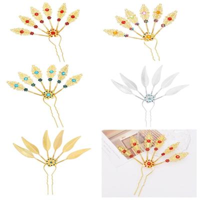 Estilo antigo headwear tailandês antigo hanfu headwear u forma hairpin penteado ferramenta de design