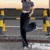 2024 Autumn Plus Size Women's Retro High Waist Wide Leg Jeans - Slimming Straight Fit