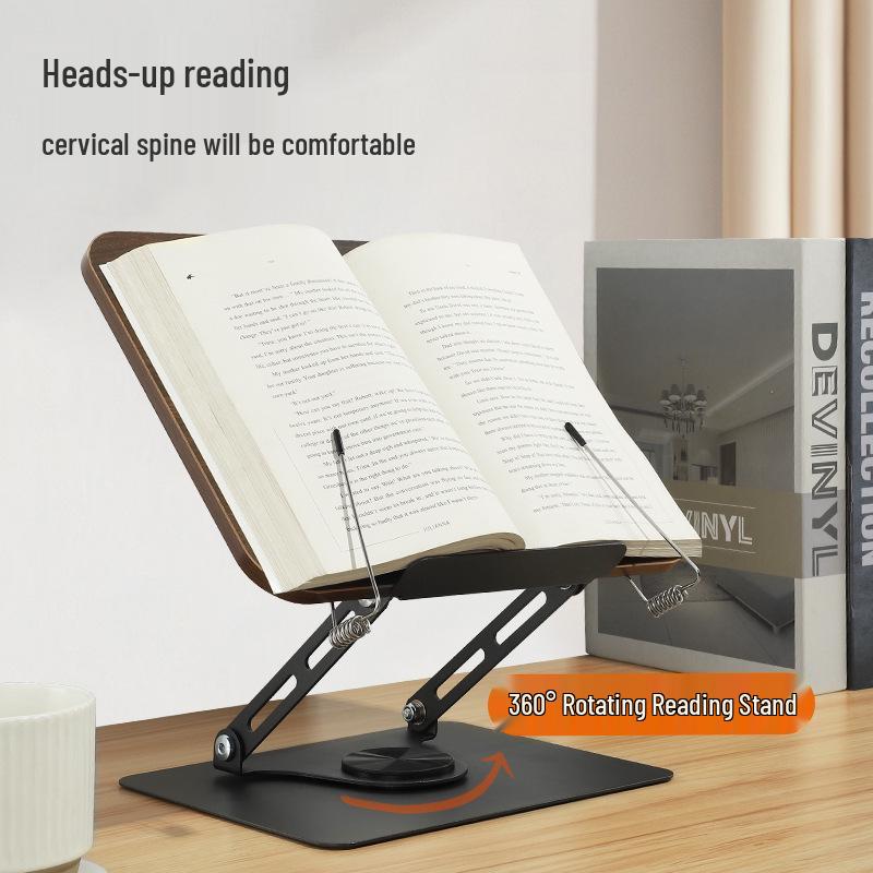 Dětská otočná knihovna z masivního dřeva a stojan na čtení