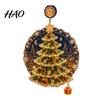 Holiday Home Decor Christmas Suction Cup Window Light, 7.8-Inch Double-Layer Warm LED Winter Decoration Battery Powered Hanging Light for Glass