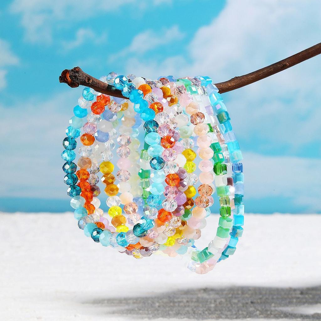 20 Bracelet High-End Bohemian Stretch Line Summer Citrine Bracelet Set
