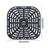 2 Pack Food Safe Air Fryer Plate Replacement Grill Pan Air Fryer Tray Metal Material for Instants Vortex 6QT Air Fryers
