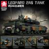 Vojenskí vojáci MOC Leopard 2A6 Hlavní bojový tank Model Sestavovací stavebnice Cihly Hračky Pro dospělé Dárek
