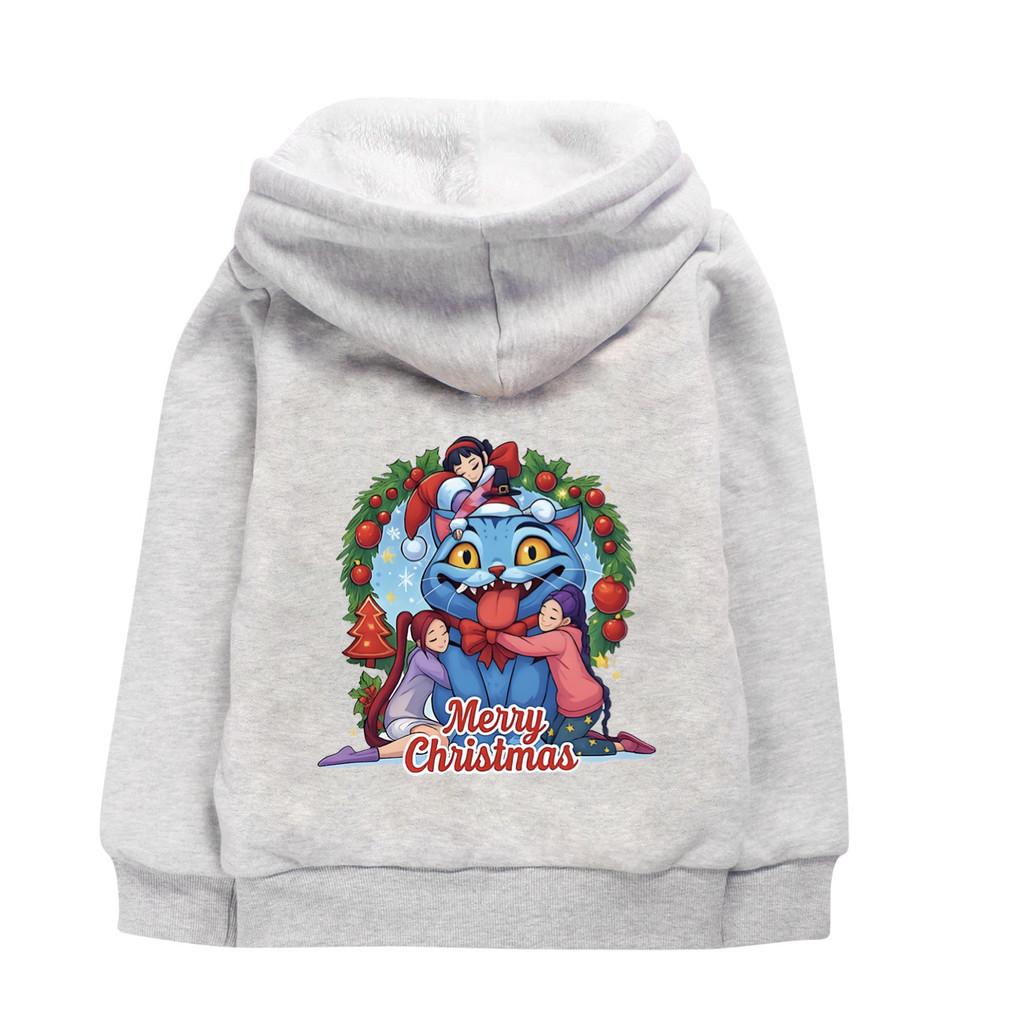 5097 Mädchen Kpop Zoey Mira Rumi Derpy Lässig Langärmlig Samt Warm Herbst Winter Jacke Mantel