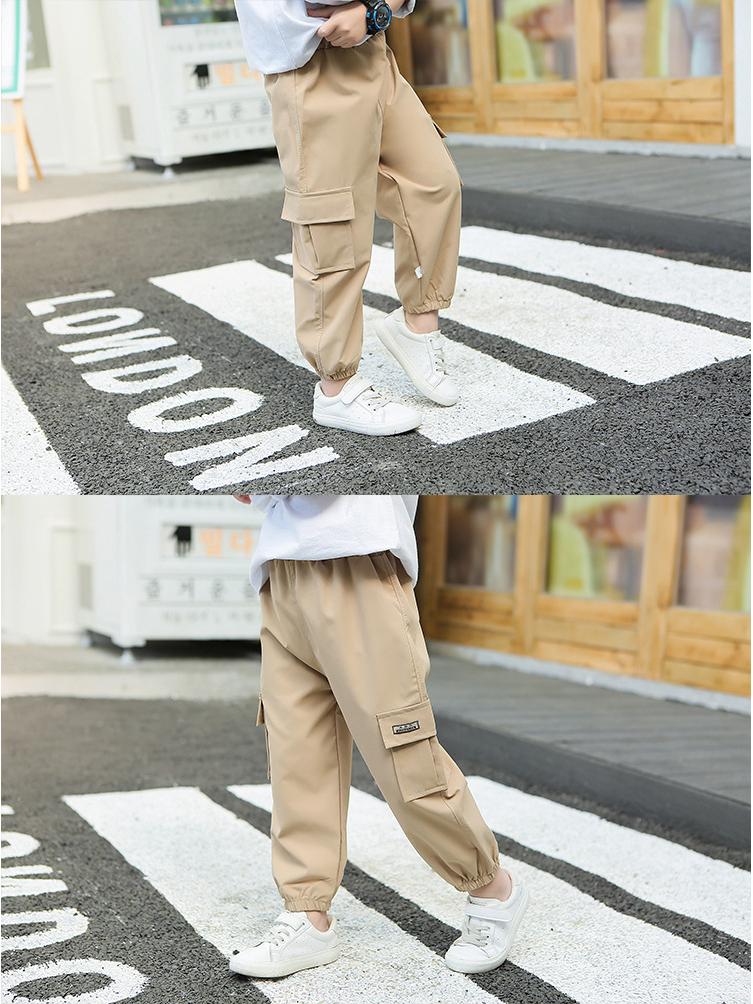 Korean Style Kids' Summer-Autumn Casual Workwear Pants