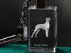 Great Dane - Crystal key ring with dog photo, illuminated key ring, unique gift by Art-Dog brand