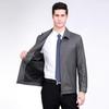 Frühlings- und Herbst-Wolljacke Herren Mittleren Alters Revers Dünn Herren Business-Jacke Väterkleidung