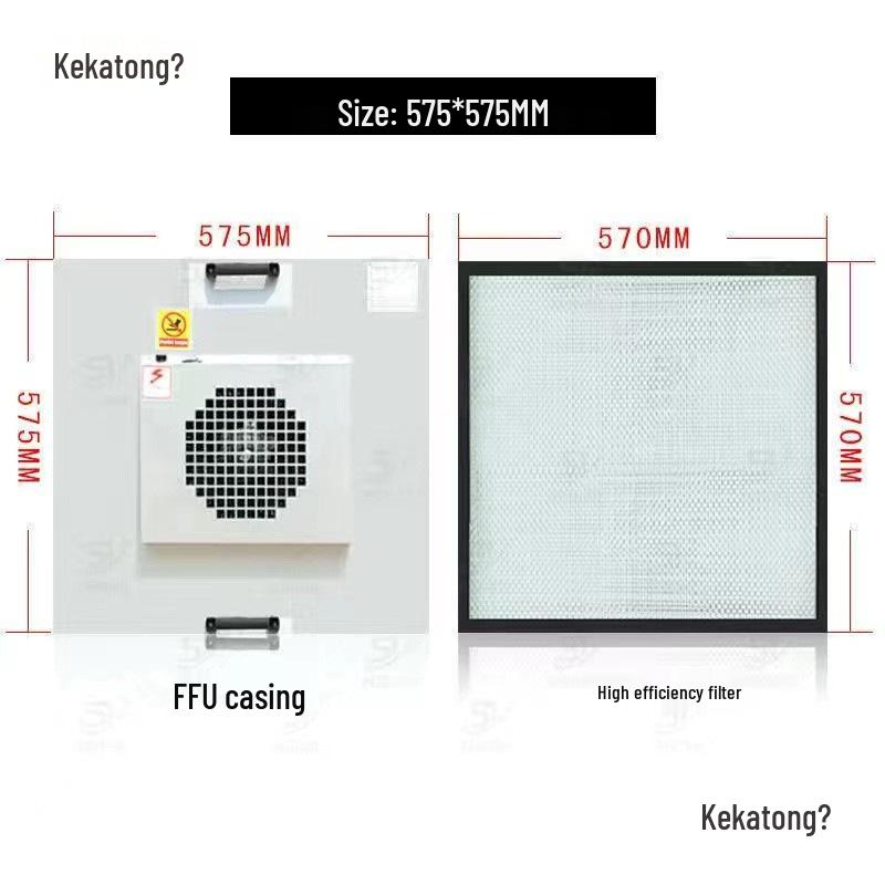 FFU High-Efficiency Industrial Air Purifier - Class 100 Dust-Free Workshop Filter Fan