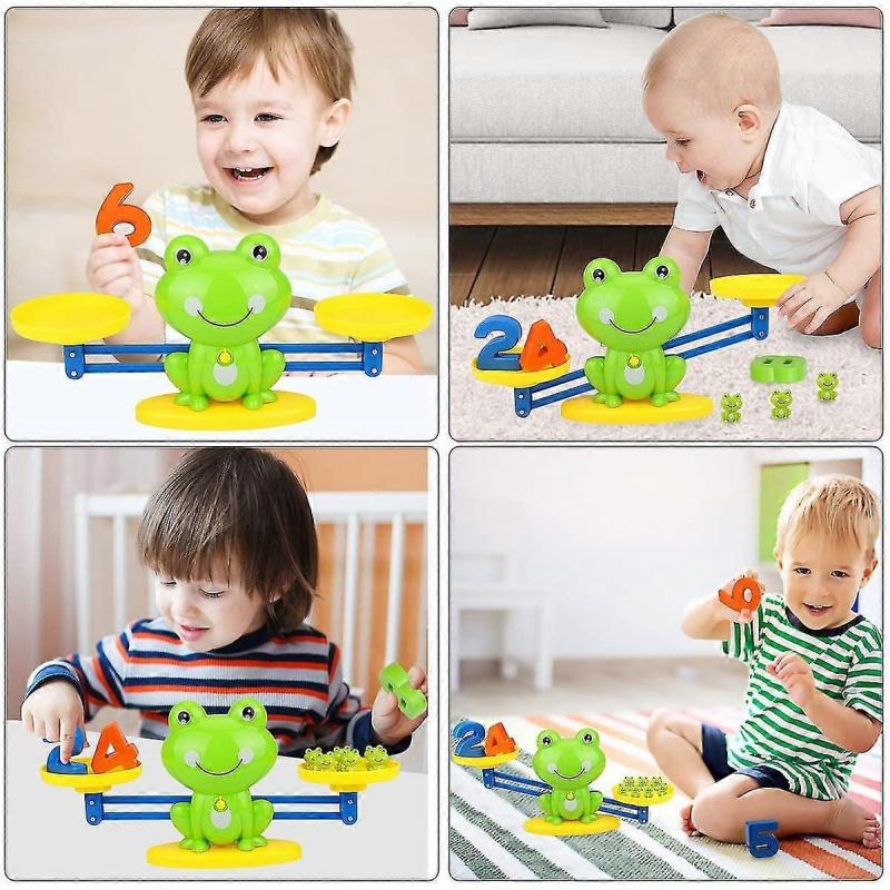 Cool Math Game, Frog Balance Counting Toys For Boys & Girls Educational Number Toy Fun Children's Gift Learning Age 3+