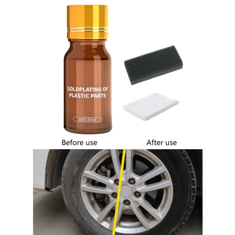 Car Cleaner Refresher Auto Repair Agent Plastic Restoring Liquid Interior Plastic Revitalizing Coating Agent 30ml/1fl oz