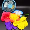 90 Pieces Hibiscus Flowers Hawaiian Hibiscus Flowers for Luau Tropical Jungle Party Tabletop Decoration, Assorted Color