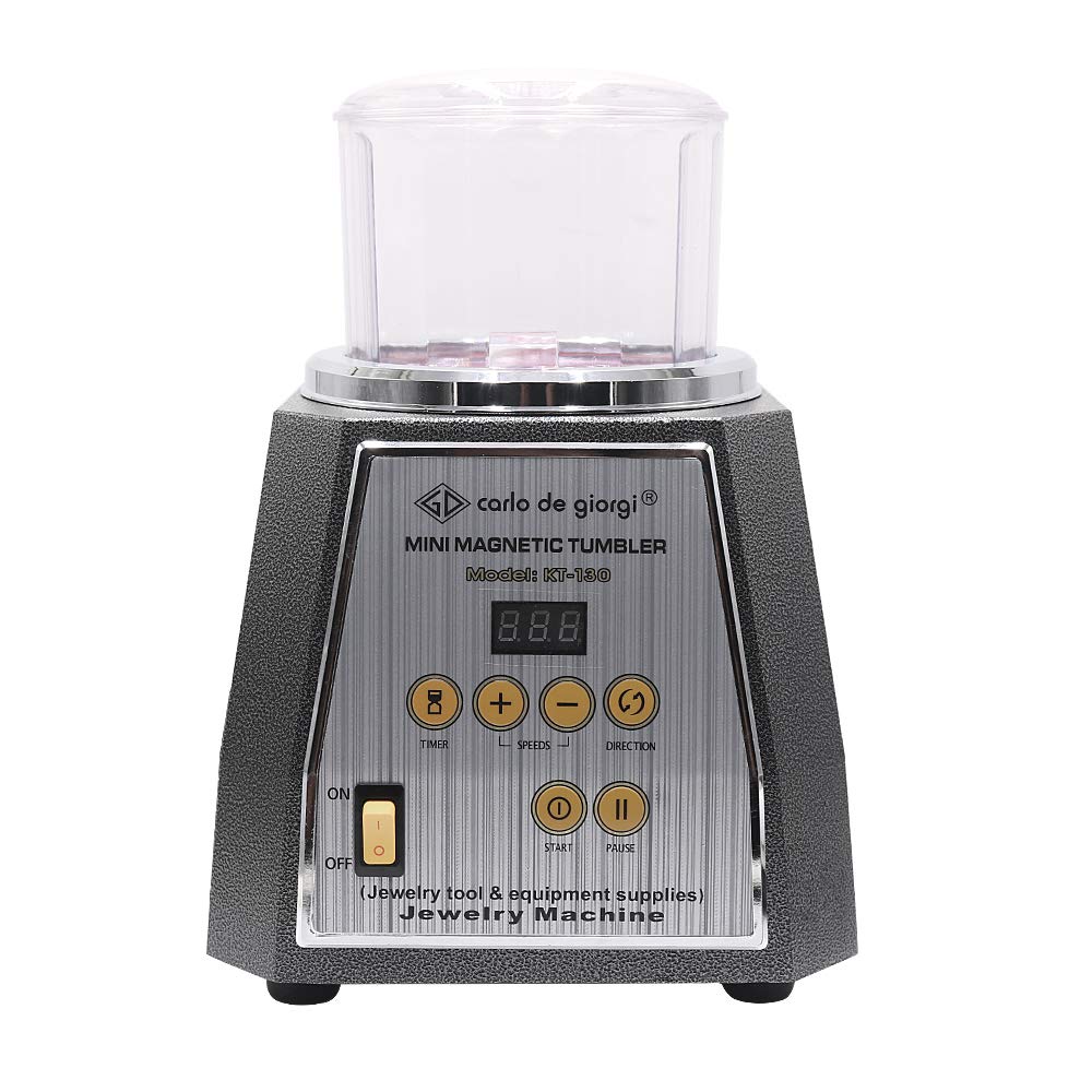 CNSTZBC Magnetic Barrel Polishing Changeable Barrel Polishing Magnetic Polishing 250W KT130 Rotary Tabletop Rust Jewelry Precious Precision Part