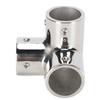 3 Way Corner Tee Joint 316 Stainless Steel Mirror Polished Yacht Hand Rail Elbow Pipe Fittings