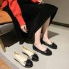 Spring Summer Women's Flat Shoes Comfort Non-slip Ladies Loafers Leather Flats Elegant Bowknot Women's Single Shoes Mother's Shoes