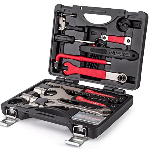 BIKE HAND 18-Piece Bicycle Tool Kit for Shimano Compatible Maintenance and Repair (YC-728)