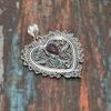 „Amethyst, Edelstein handgefertigter Schmuckanhänger aus 925er Sterlingsilber für Frauen