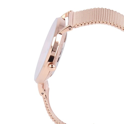 Coach Perry 36mm Watch with Mesh Strap, Silver and Pink Gold, 14503126, Women's