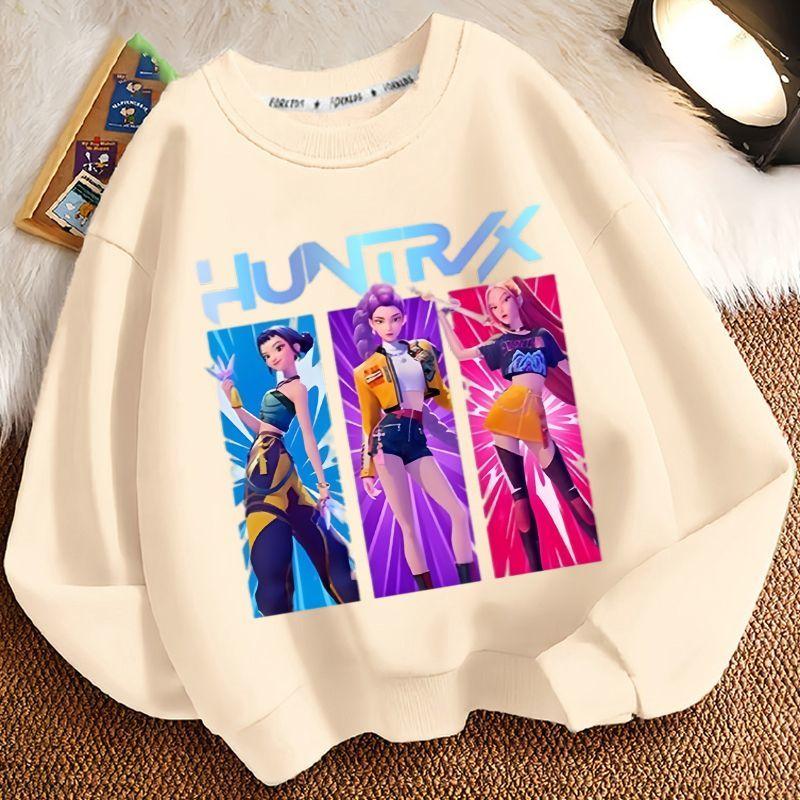 Kinder Hexenjagd Team Rundhals-Hoodie, Frühling und Herbst Jungen und Mädchen Langarm Freizeitjacke
