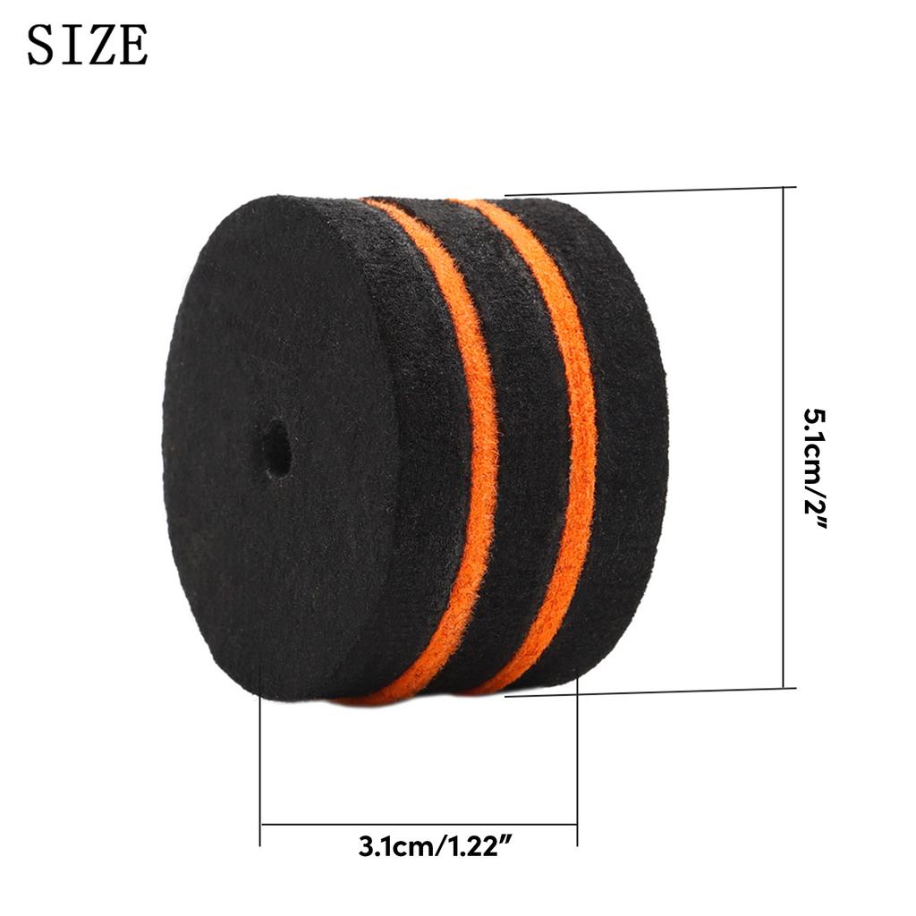 1 Piece Drum Beater Felt Pads Replacement Kick Drum Foot Pedal Beater Hammer Head Percussion Instrument Accessories Part