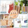 24 Pack Plastic Clothes P Heavy Duty Clothesp for Laundry, 2.36 Inch Clothesline Clips Clothes Pegs with No Trace Design, Windproof Clothes Clips for