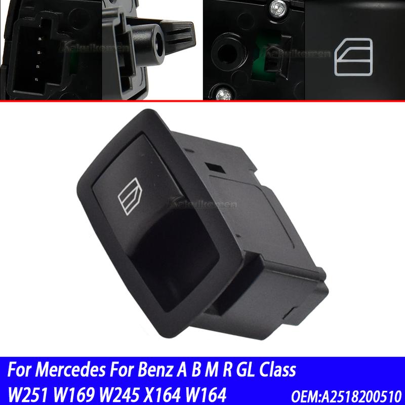 A2518200510 2518200510 For Mercedes For Benz A B M R GL Class W251 W169 W245 X164 W164 Car Electric Window Switch Control Button