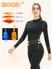 [THREEGUN] Sports Inner Shirt, Women's, Brushed Lining, High Neck, Long Sleeve, Undershirt, Compression Wear, Training Top, Quick Dry, Cold