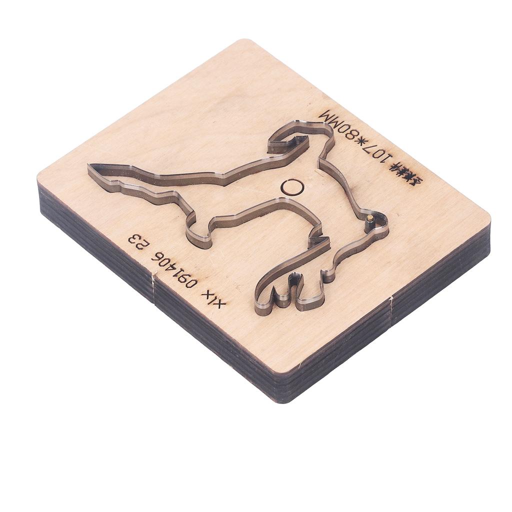 Stanzform mit Holzsockel, Weihnachts-Hirsch-Muster, Leder-Stanzschneider für Heimwerkerarbeiten