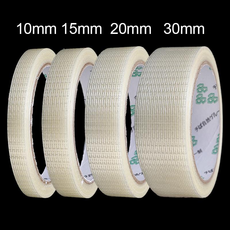 Strong Fixation Glass Fiber Tape Translucent Single-Sided Mesh Tape Waterproof Wear-Resistant High Viscosity Adhesive Grid Tapes