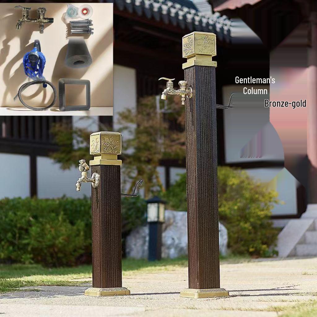 Pilar de Torneira de Jardim Exterior Anti-Congelante