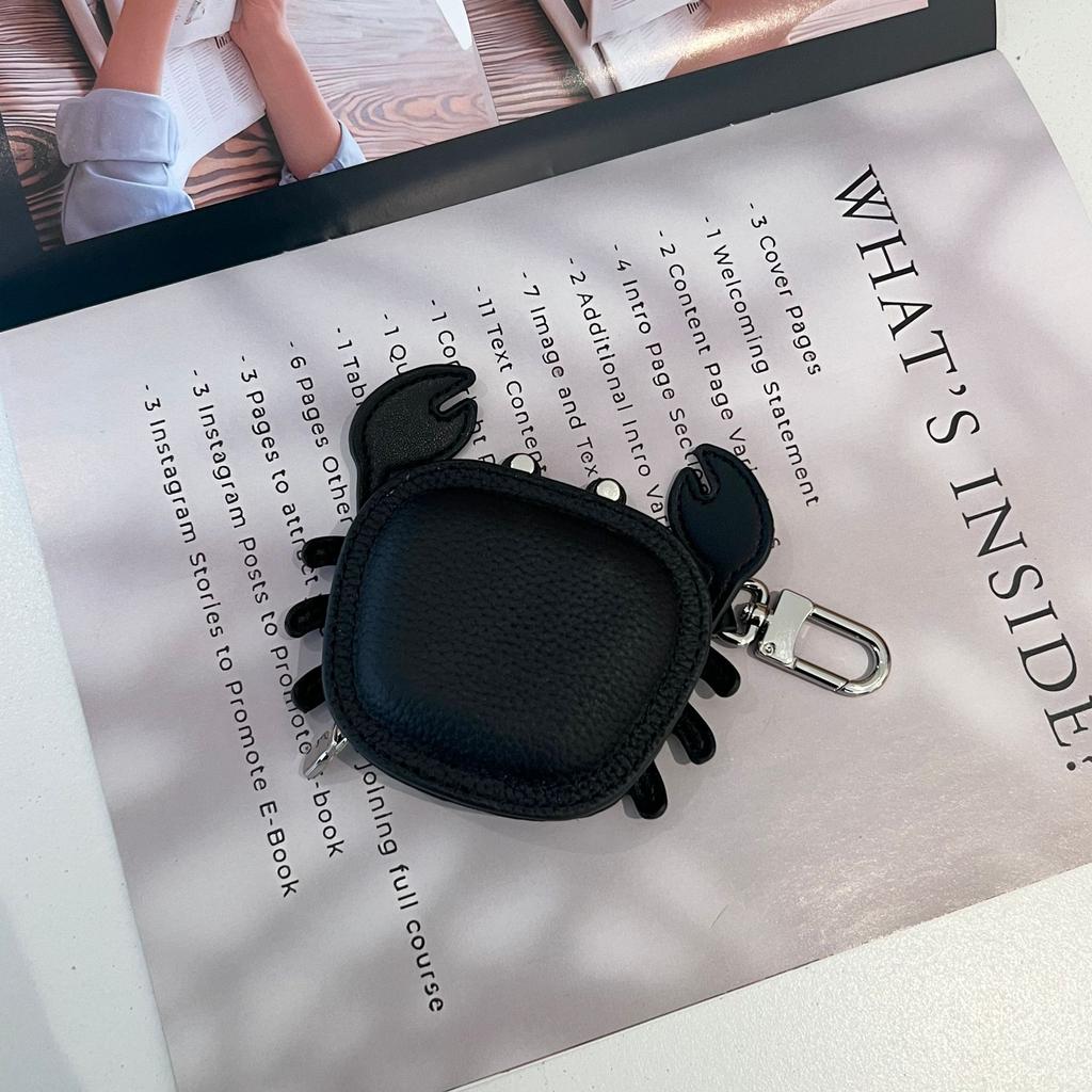Handmade original crab bag pendant wireless bluetooth headset bag keychain change bag mouth red envelope car hanging