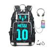 Football Printed Student Backpack Multifunctional Usb Interface Large Capacity Leisure Travel Backpack