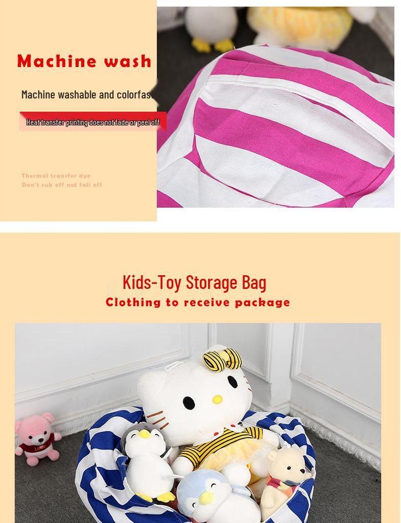 Canvas Plush Toy & Quilt Storage Bag - Multi-Functional Travel & Moving Pack, Large Size