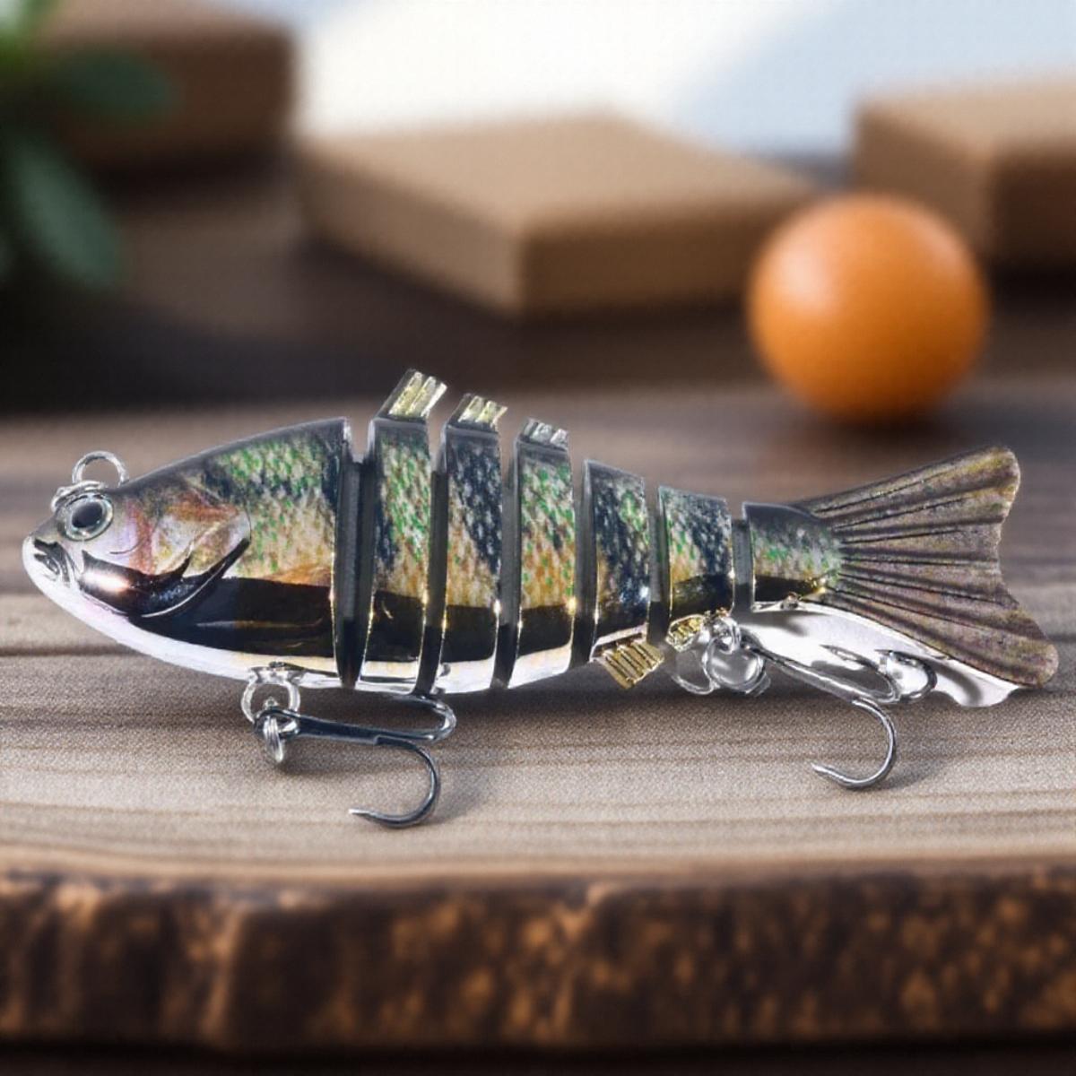 

FLYSAND 7-сегментный воблер, жесткая приманка, рыболовные приманки 10 см 24 г, рыболовные приманки, многосоставная 7-сегментная жесткая приманка, воблер, свимбейт