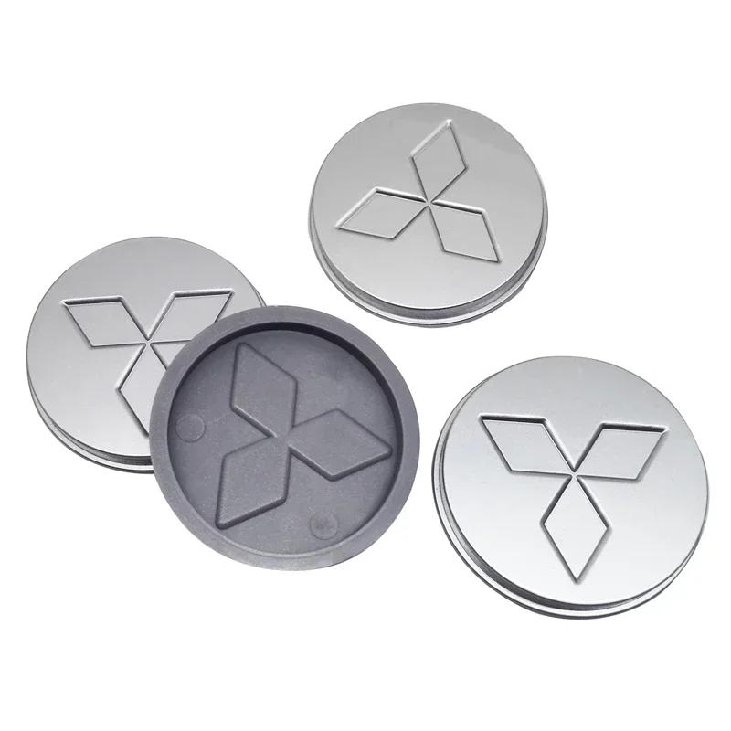 cyhk7 for Mitsubishi Car Wheel Center Hub Caps Ralliart Lancer ASX Pajero Outlander Colt Eclipse Delica Hubcaps Accessories 4pcs