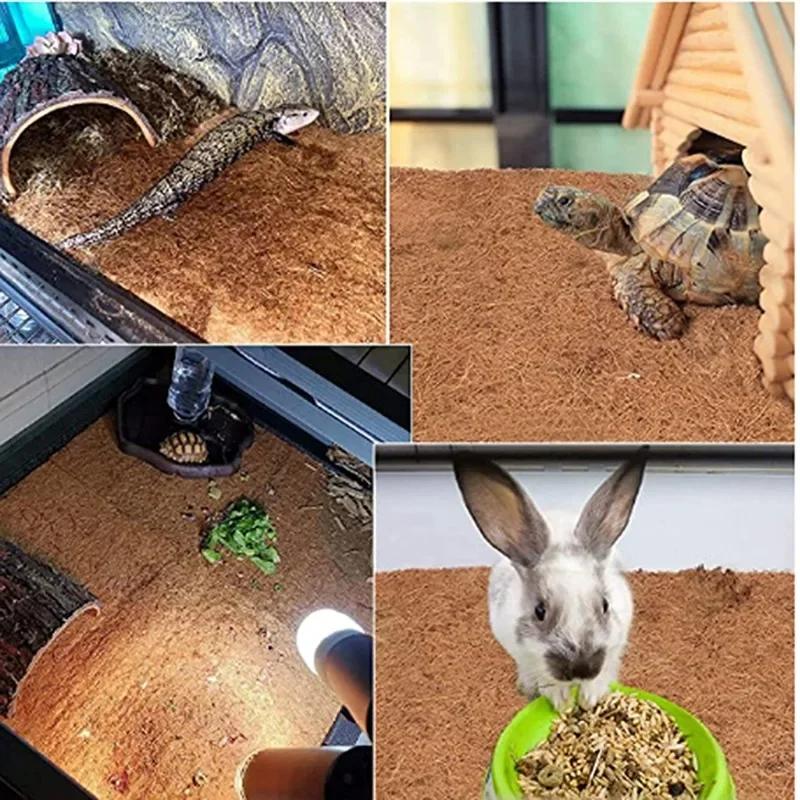 Reptile Carpet Mat Bedding Supplies Insulation Basket Coconut Coir Liner Sheet