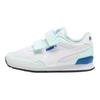 Puma St Runner Fabric Fashion Comfortable Low Top Kids Running Shoes Kids sneaker White Light-Blue Blue 385511-23